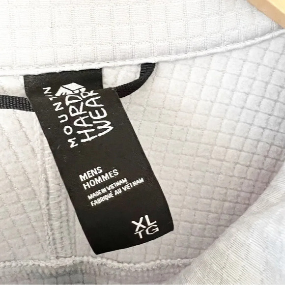 Mountain Hardware Silver Gray Full Zip Lightweight‎ Fleece Jacket Men’s Size XL - Picture 3 of 7